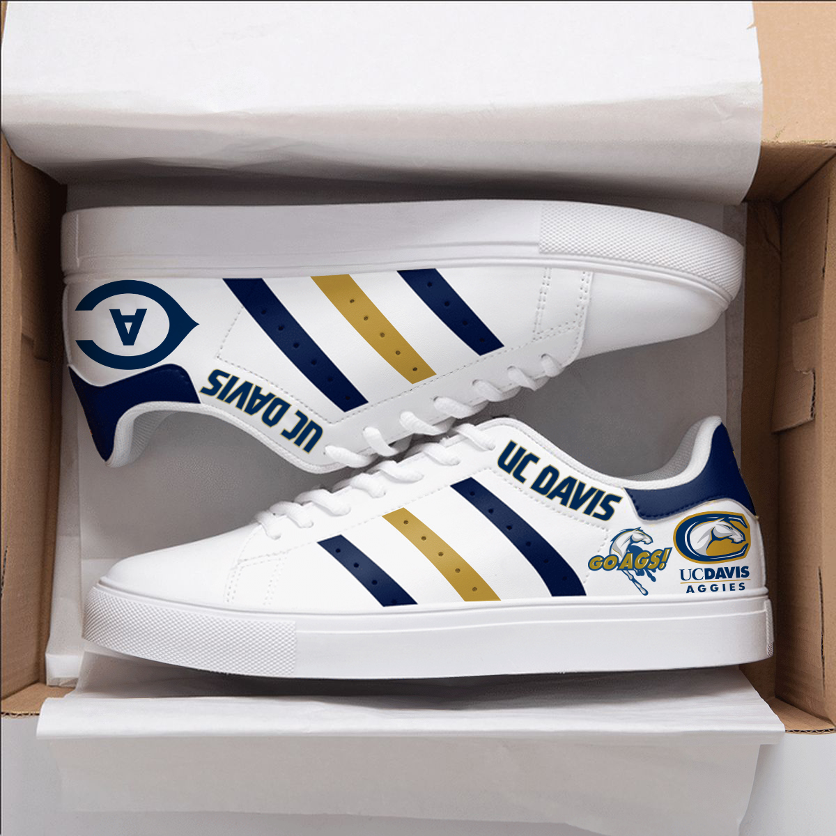 Uc Davis Aggies Stan Smith Shoes 1 Uc Davis Aggies Stan Smith Shoes