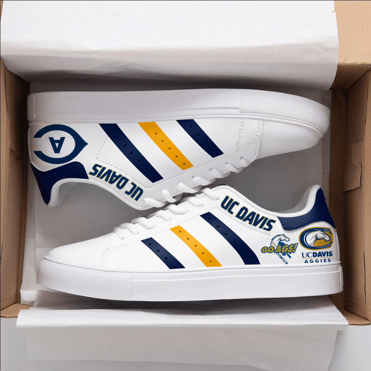 Uc Davis Aggies Stan Smith Shoes 1 Uc Davis Aggies Stan Smith Shoes