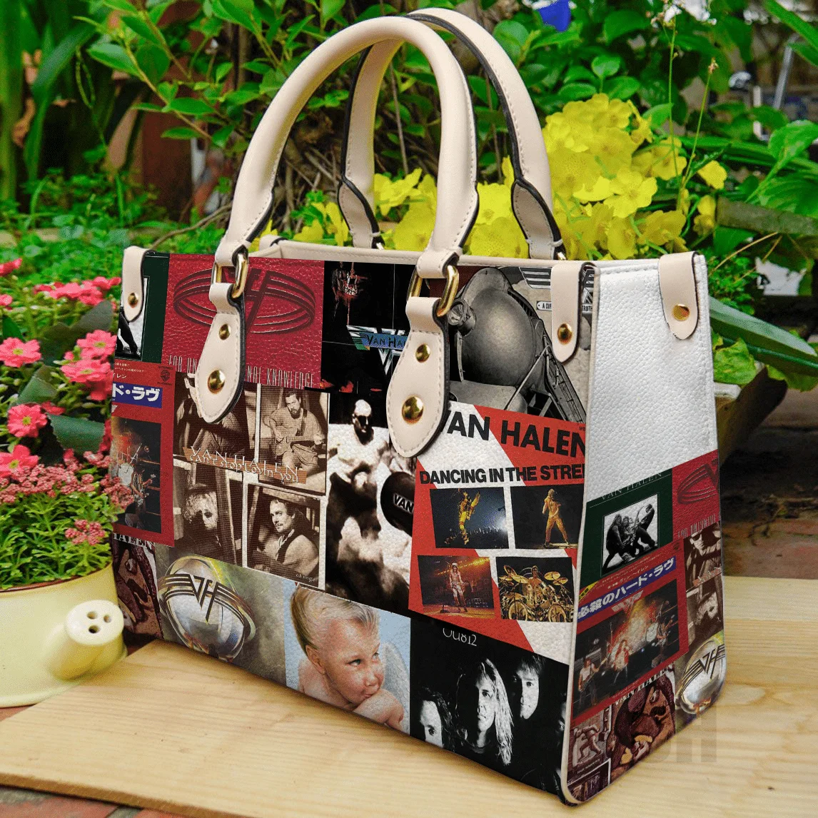 Van Halen Band Leather Handbag 1 Van Halen Band Leather Handbag