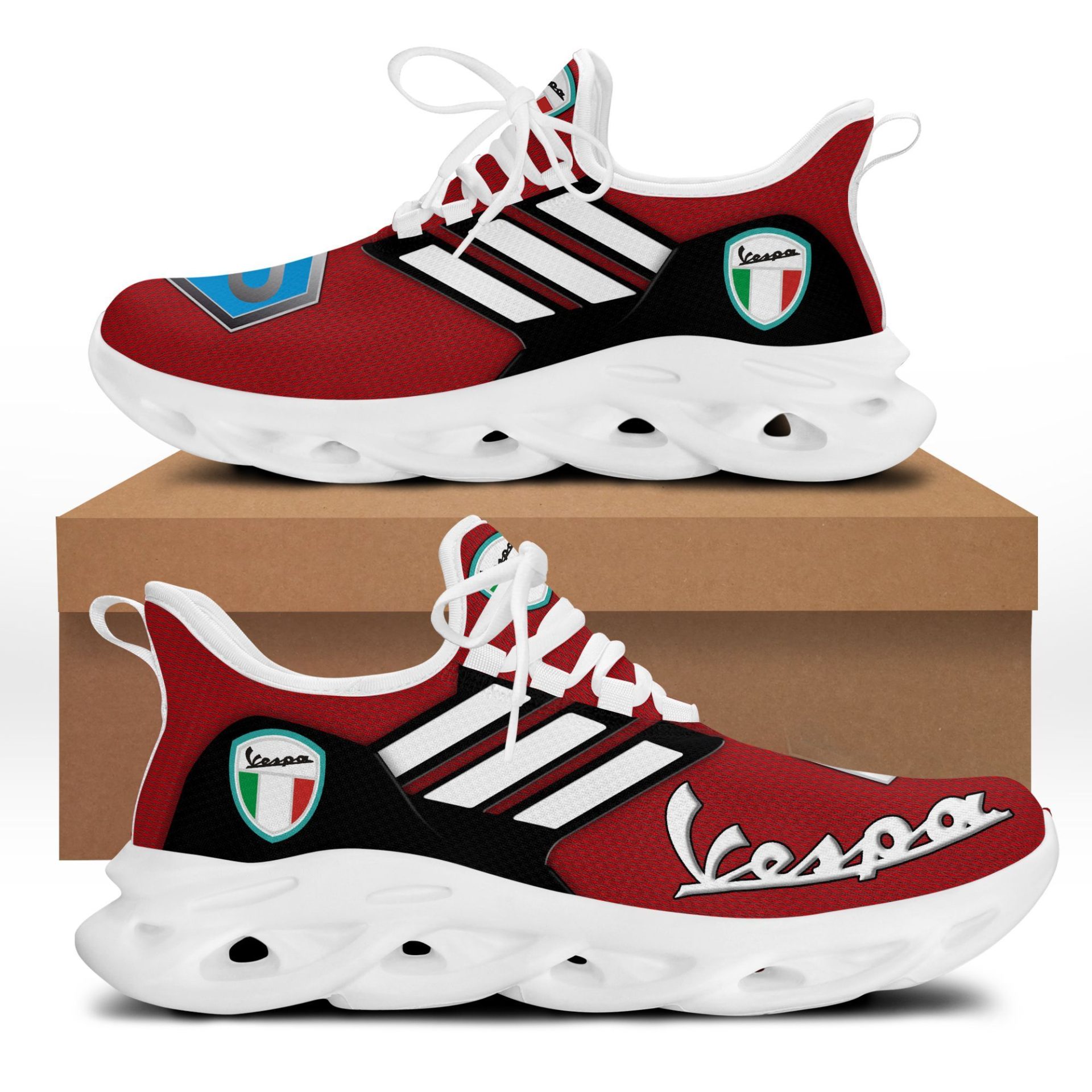 Vespa Red White Max Soul Shoes 1 Vespa Red White Max Soul Shoes