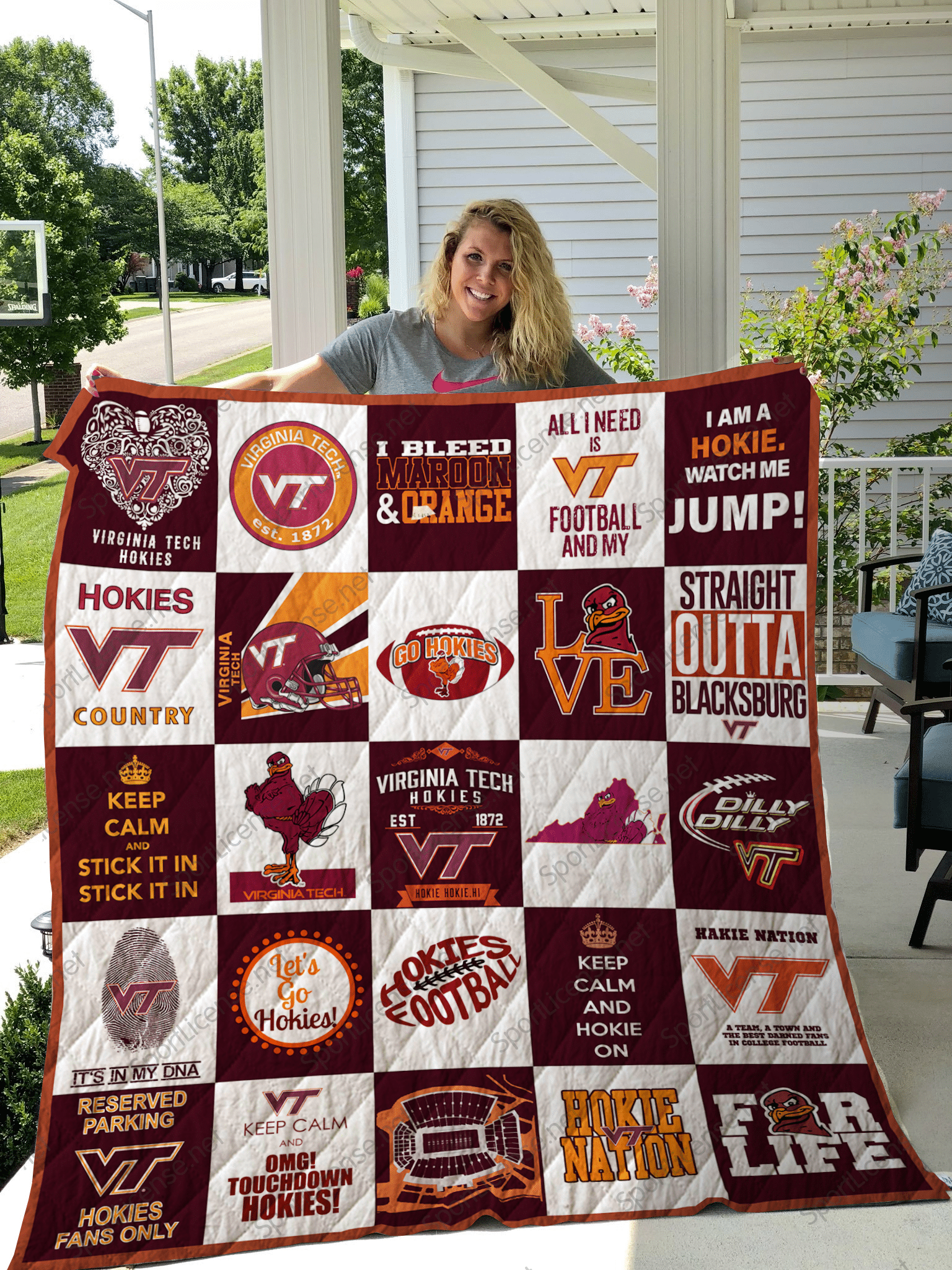 Virginia Tech 1 Blanket 1 Virginia Tech 1 Blanket