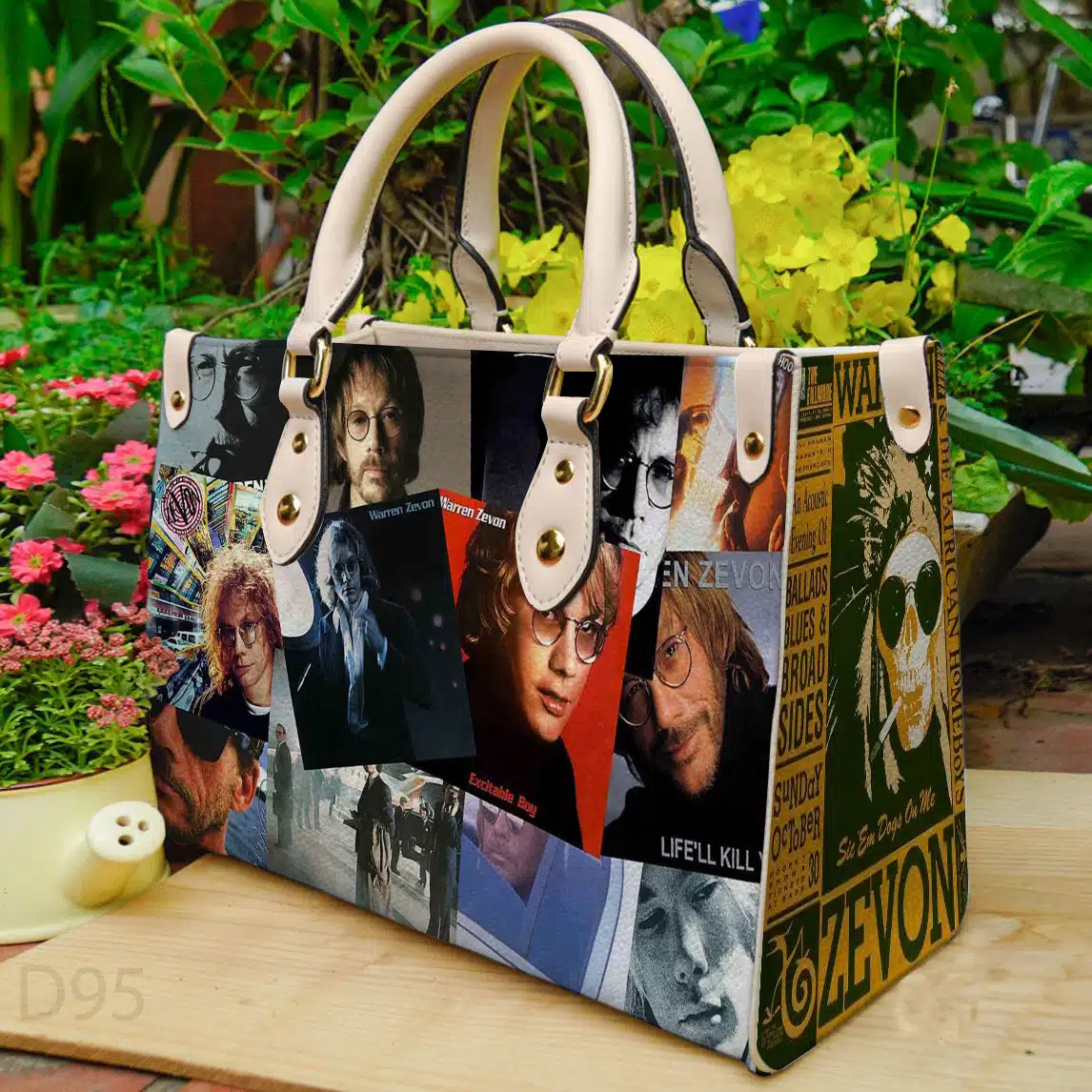 Warren Zevon Leather Handbag 1 Warren Zevon Leather Handbag