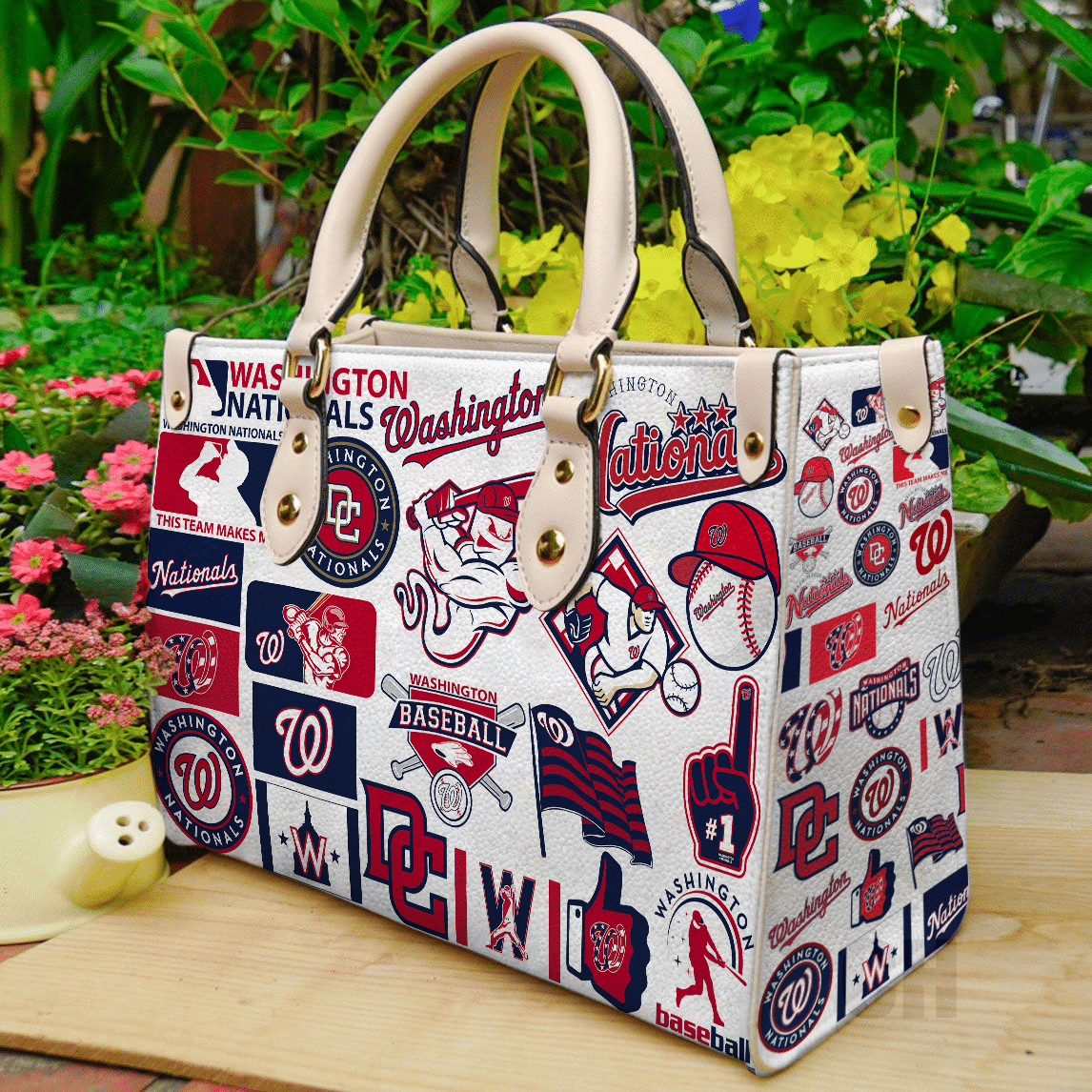 Washington Nationals Leather Handbag 1 Washington Nationals Leather Handbag