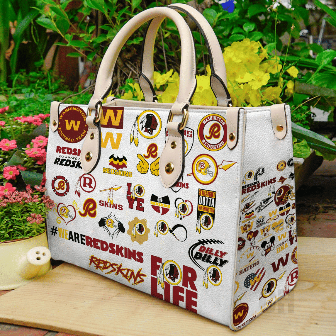 Washington Redskins Leather Handbag 1 Washington Redskins Leather Handbag