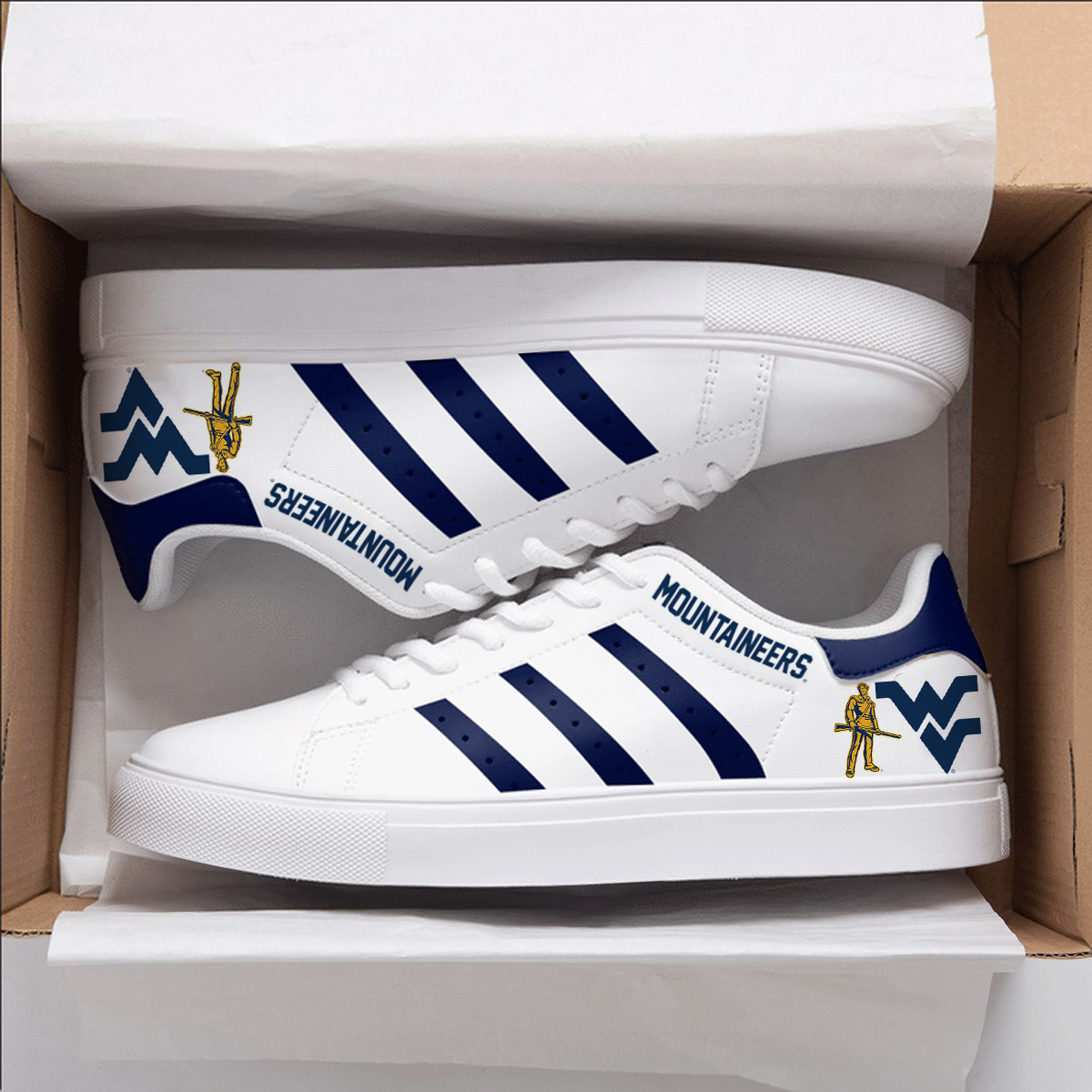 West Virginia Mountaineers Stan Smith Shoes 1 West Virginia Mountaineers Stan Smith Shoes