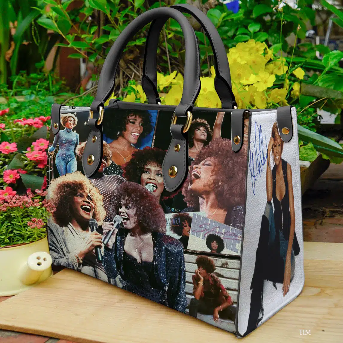 Whitney Houston Leather Handbag 1 Whitney Houston Leather Handbag