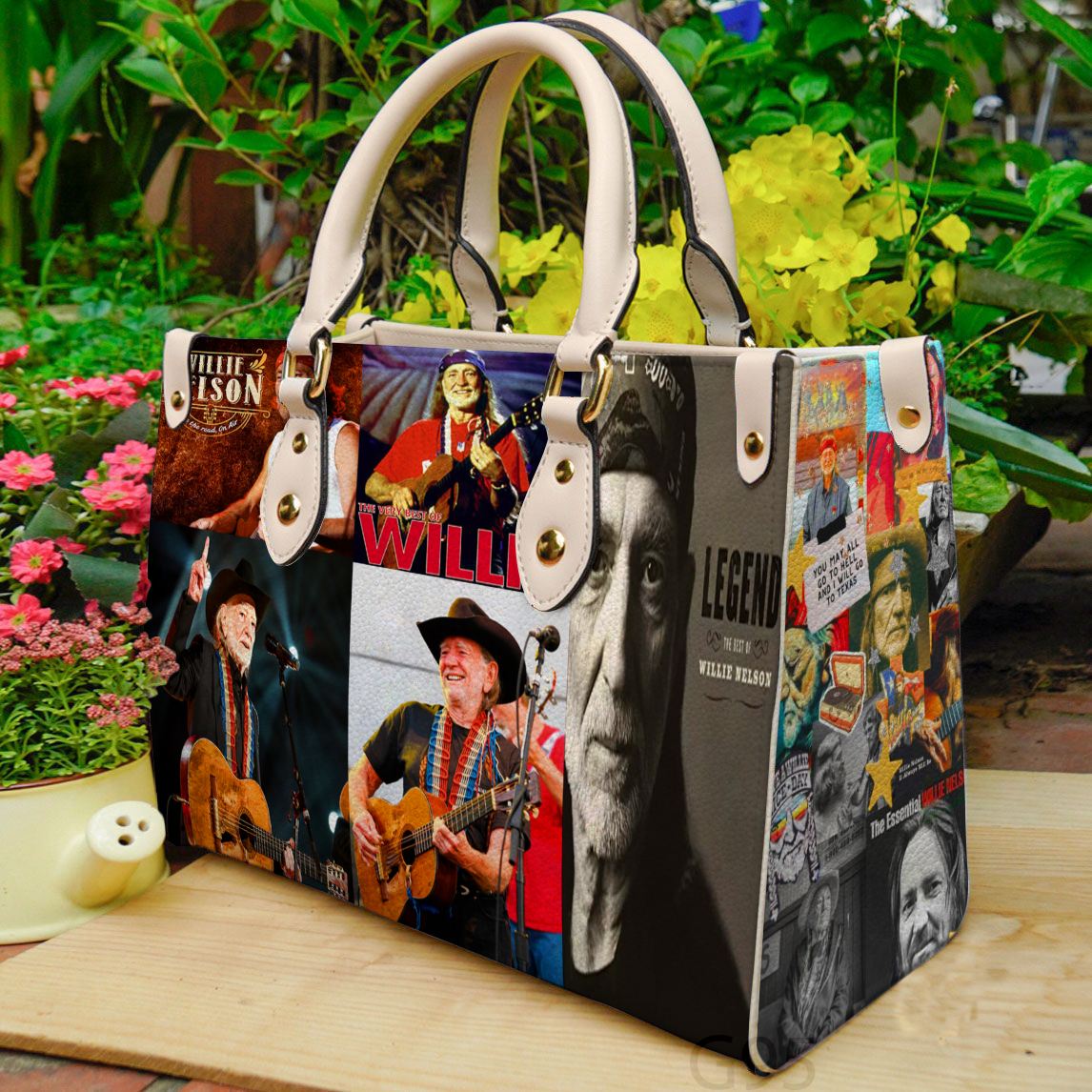 Willie Nelson Leather Handbag 1 Willie Nelson Leather Handbag