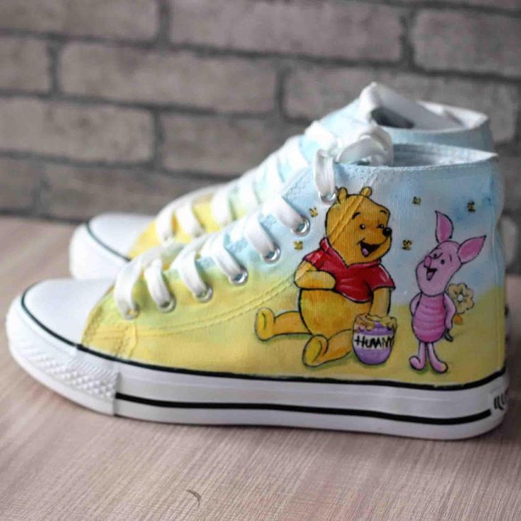Winnie The Pooh 1 High Top Shoes 1 Winnie The Pooh 1 High Top Shoes