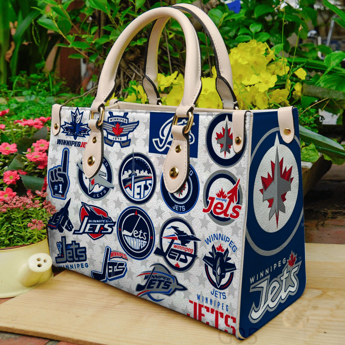 Winnipeg Jets Leather Handbag 1 Winnipeg Jets Leather Handbag