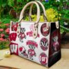 Wisconsin Badgers Leather Handbag