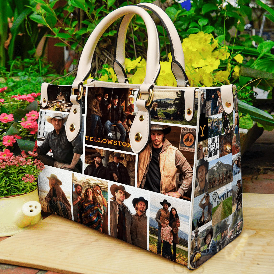 Yellowstone Lover 1 Leather Handbag 1 Yellowstone Lover 1 Leather Handbag