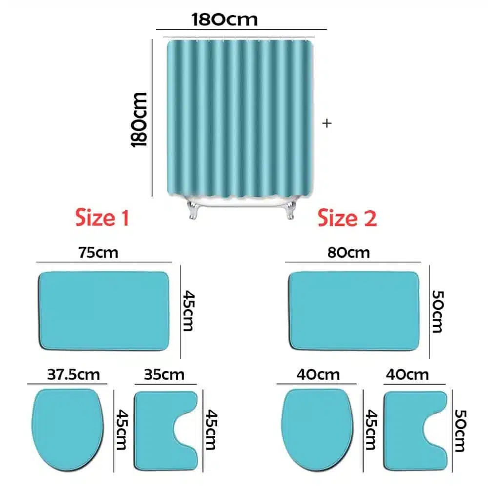 Mickey Mouse, Bath Mat Set Bathroom Shower Curtain 2 Mickey Mouse, Bath Mat Set Bathroom Shower Curtain - Image 2