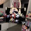 Jack Skellington lover Leather Handbag